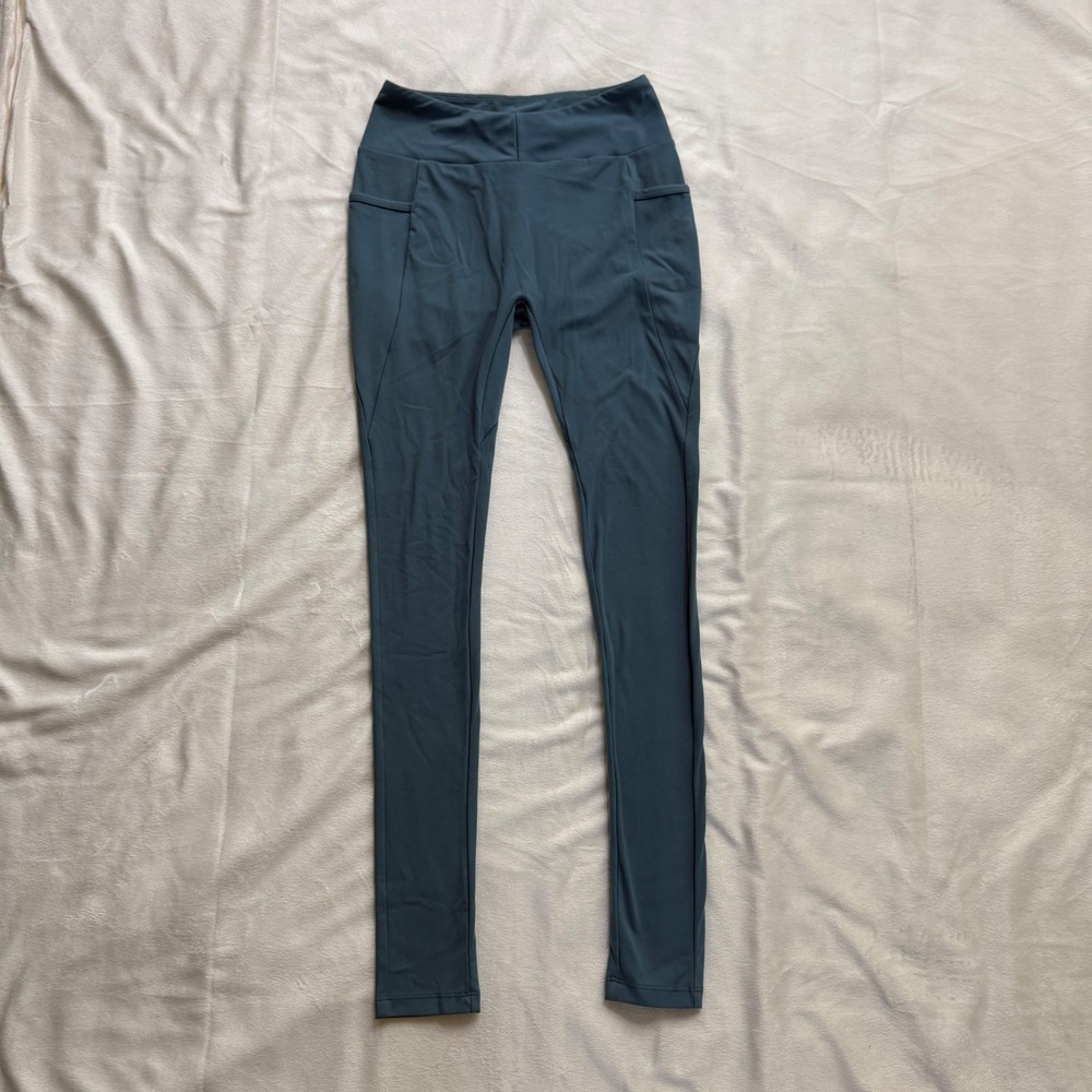Gymshark Womens High Waisted Scrunch Bum Leggings Teal Blue GLLG3588 Small‎